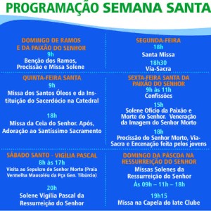 Programação da Semana Santa