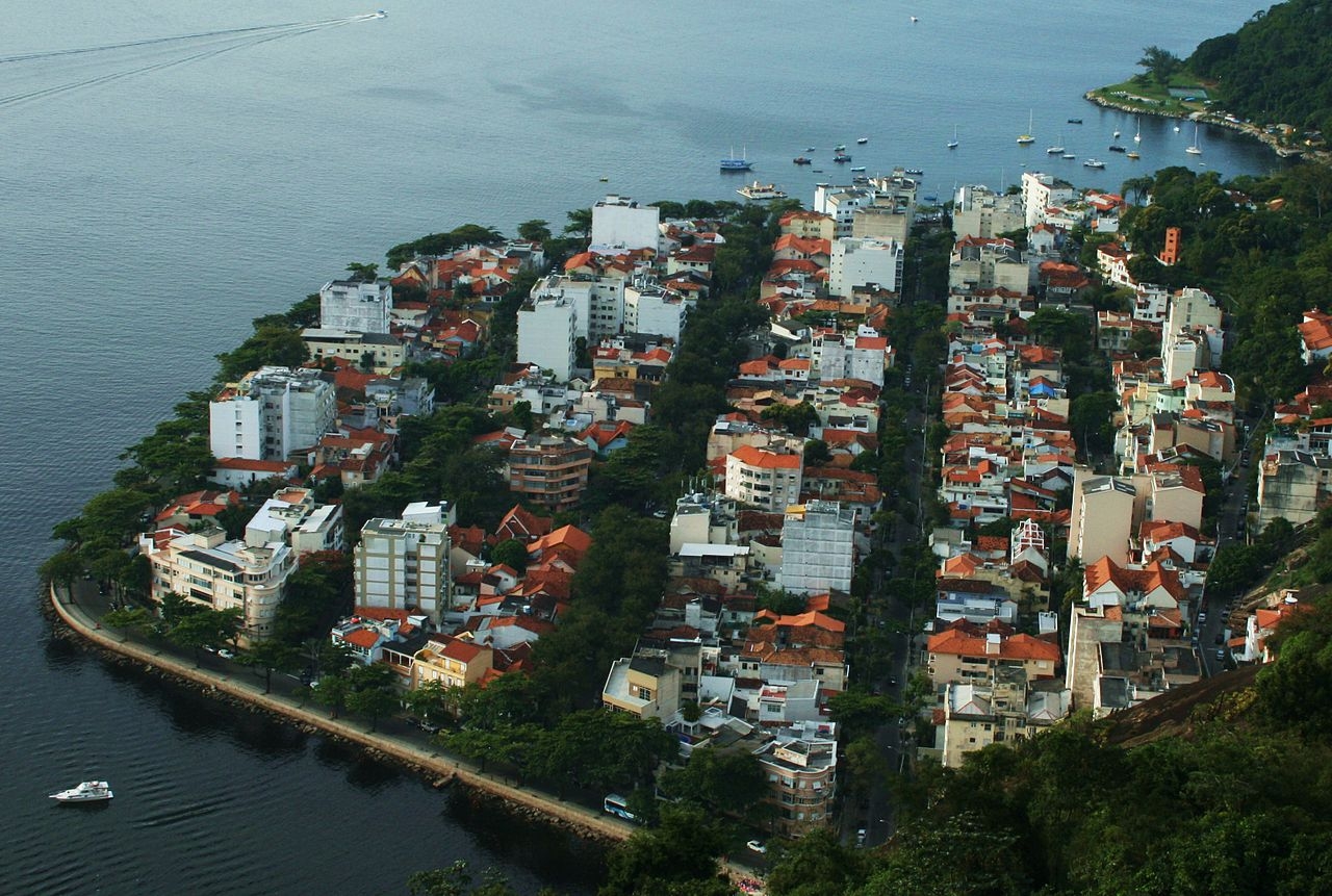 Vista aérea de parte da Urca.